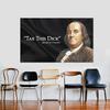 JIT Benjamin Franklin Tax This Dick Flag Tapestry Humorous Historical Wall Decor Premium Durable Home Man Cave Loved for Funny