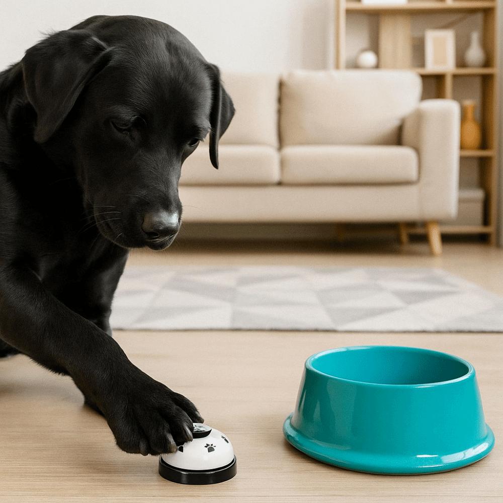 2pcs/set Cartoon Pet Training Bells Footprint Pattern Call Bell Dog Doorbells Funny Pet Interactive Feeding Reminder