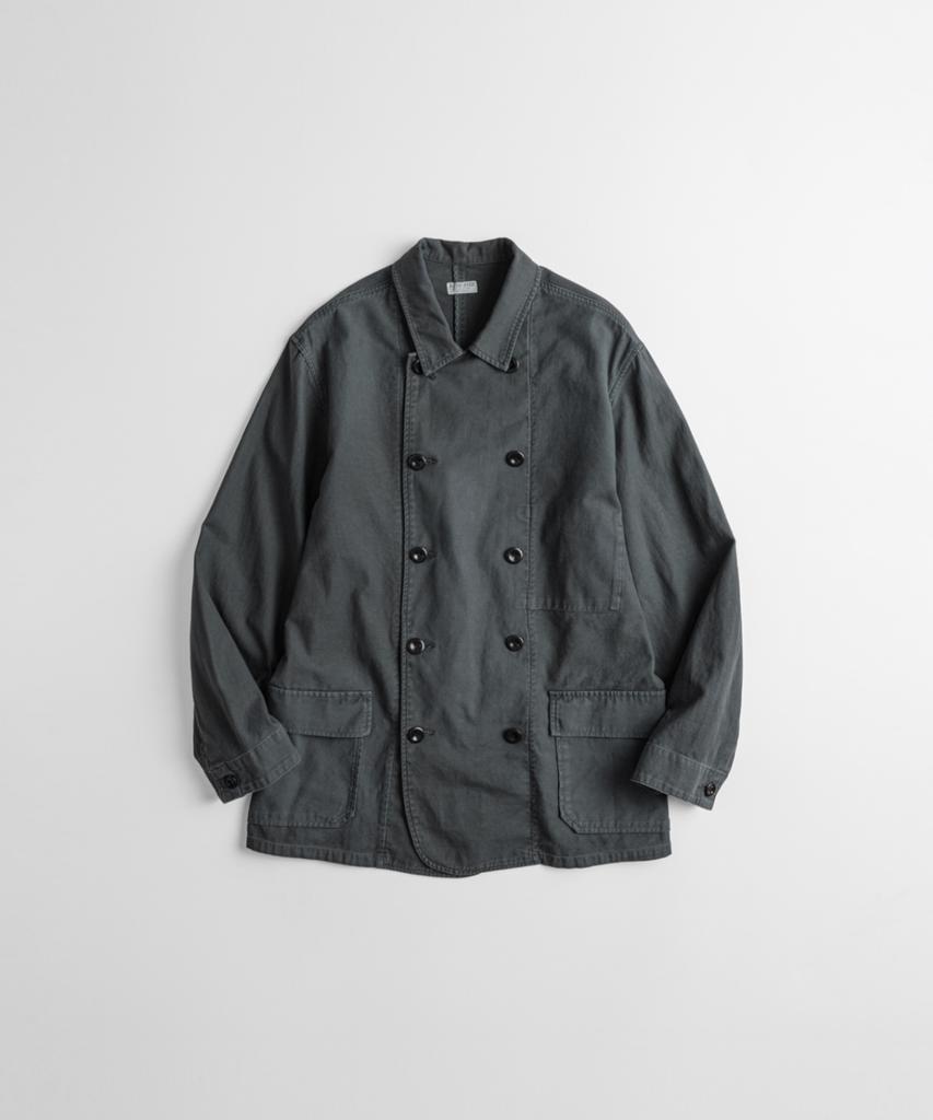 Beheavyer Dyed C/L French Db Jacket Faded Black