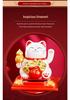 Солнечная статуэтка машущего кота удачи для Нового года и приборной панели автомобиля