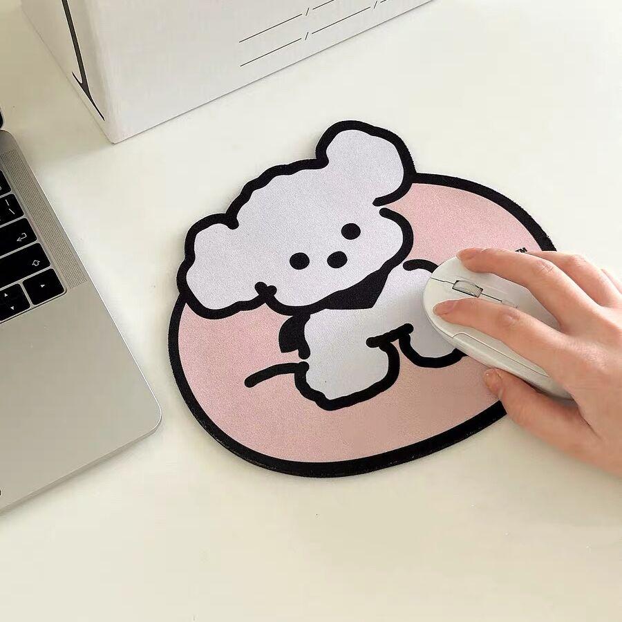 Kawaii Sugar Rabbit Противоскользящий водонепроницаемый коврик для стола Коврик для мыши Компьютерный коврик для мыши Аксессуары Школьные канцелярские принадлежности