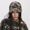 Distressed Letter Baseball Cap Unisex Sun Protection Streetwear Adjustable