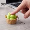 Уникальное украшение для сумки 3D-печатная игрушка-антистресс «Фрукт» с механической кнопкой, брелок для снятия стресса, милые овощные подвески, сенсорная игрушка для подростков