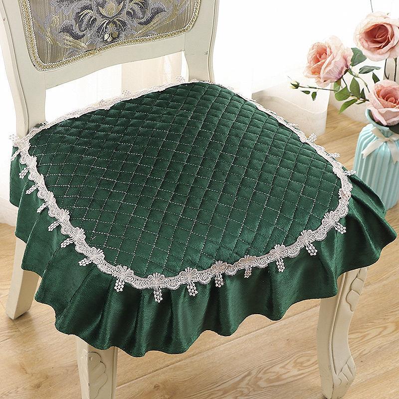 1 шт. Нескользящая подушка на стул для дома и офиса - моющаяся, тканевая подушка на сиденье в современном стиле для обеденных и кухонных стульев