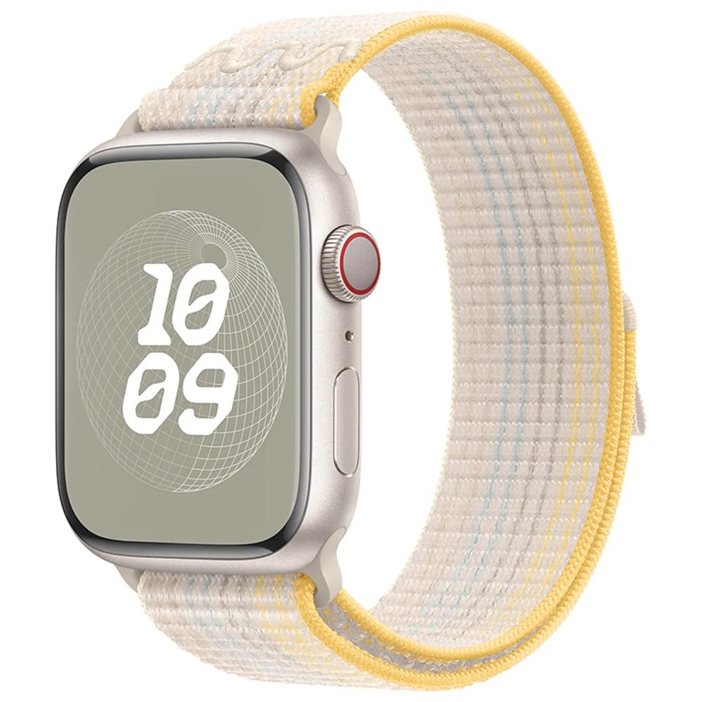 Нейлоновый ремешок для Apple Watch, ремешок 49 мм, 44 мм, 40 мм, 45 мм, 41 мм, 42 мм, 44, 45, 49 мм, браслет Correa iWatch Ultra series 7, 6, 5, 3 se 8, ремешок