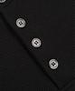 EXCONTAINER Henley Neck Waffle Half Sleeve (Black)