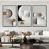 Geometric Pattern 3D Visual Art Posters and Prints Modern Abstract Canvas Painting Wall Pictures for Living Room Home Decoration