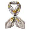 JILL STUART Silk Print Petite Scarf 60108011, Women's Floral Print, Gray, Approx. 58cm W X 58cm H