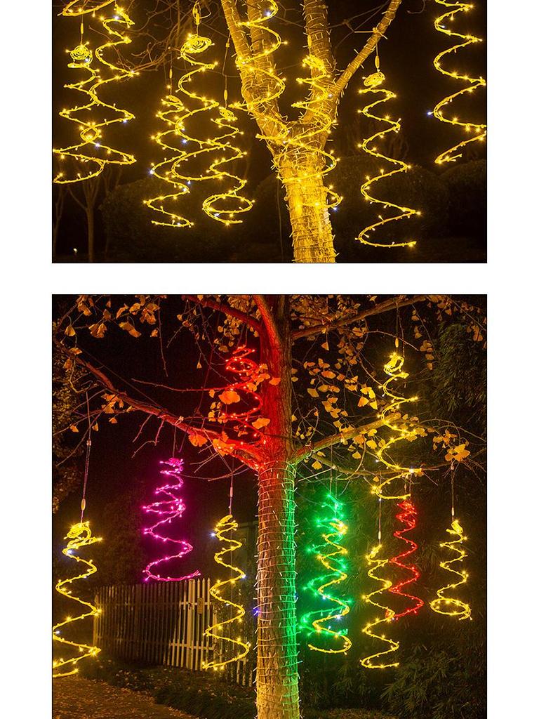 Светодиодные солнечные ротанговые гирлянды для украшения открытого двора и ландшафта