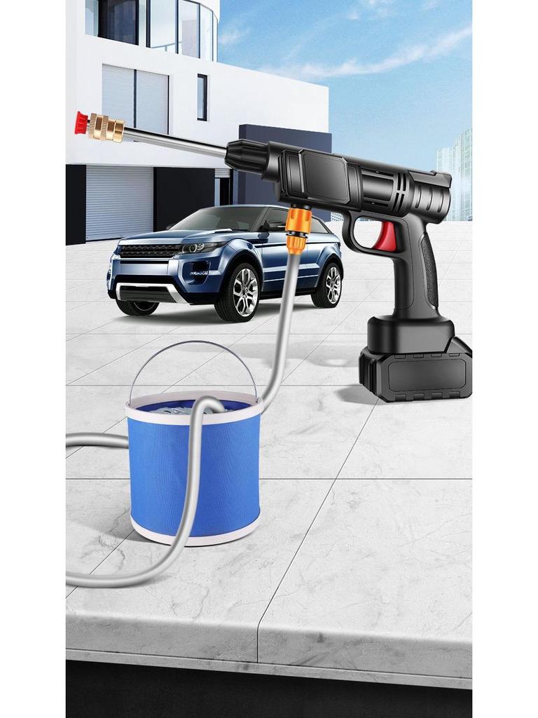 Портативный беспроводной пистолет для мойки автомобиля высокого давления с аккумулятором