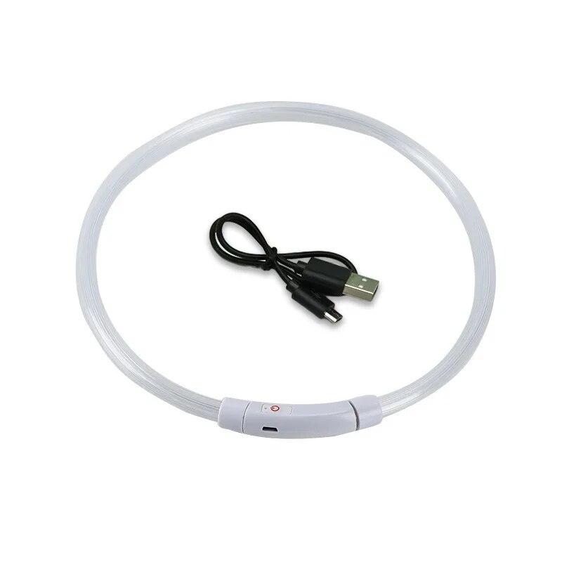 Светодиодный ошейник для собак, светящийся Usb ошейник для кошек, собак, 3 режима, светодиодный свет, светящийся светодиодный ошейник для предотвращения потерь, аксессуары для собак