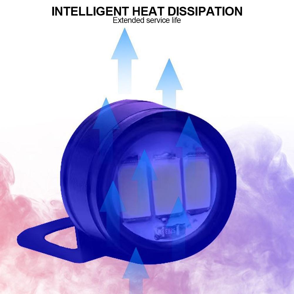 2Pcs Motorcycle Auto LED DRL Daytime Running Lights Eagle Eye Backup Lamp Automobiles Reversing Parking Turn Signal Lamp