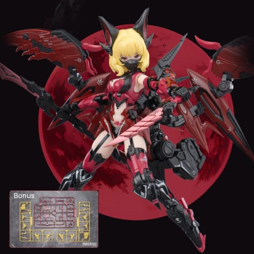 HiPlay Eastern Model 1/12 ATK.GIRL Mujin Kokuyo Camilla Vampire Bat Mecha Girl Armored Girl Movable 1/12 Assembled Plastic Model EM2023006YC Mikura Ca