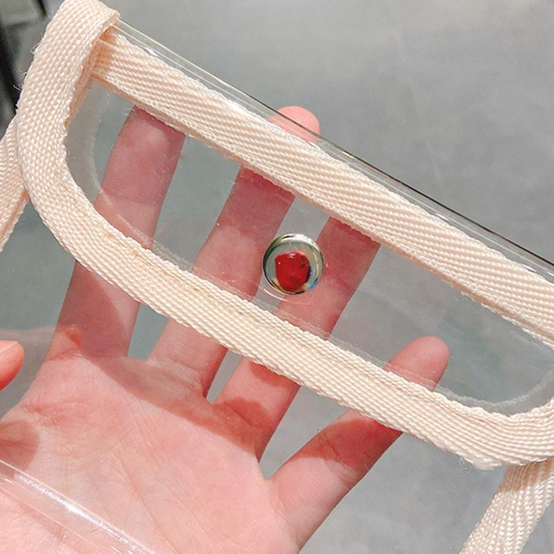 Small Transparent Coin Purse Pvc Clear Mini Female Purses Women Girls Key Lipstick Earphone Coin Storage Bags Wallet Pouch