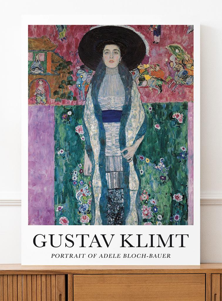 Poster Gustav Klimt Oortrait of Adele Bloch