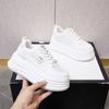 Little White Shoes Women's Shoes Summer New Inner Height Increase Versatile Casual Muffin Thick-soled Mesh Thin Breathable Board Shoes