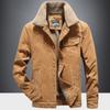 Cotton Coat Men's Autumn and Winter New Style Velvet Thickened Warm Top Youth Casual Cotton Coat