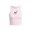 Originals Hello Kitty X Kuromi Graphic Print Round Neck Sports Tank Top Women Tops Clear-Pink JG8051