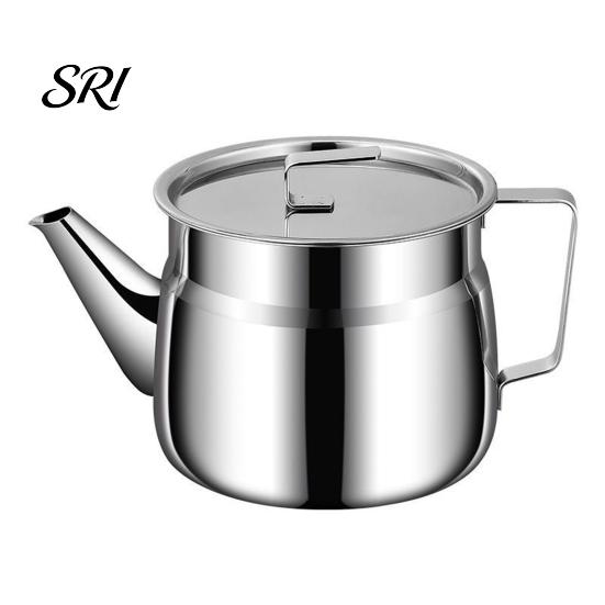 Built-in Oil Filter Pan Stainless Steel Container with Fine Mesh 1500/2000ml Heat-Resistant Kitchen Storage Solution Jug for Frying Lard Grease