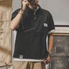 Мужская футболка-поло модного бренда, лето 2022 г., с короткими рукавами и воротником до половины рукава