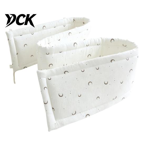 Soft Crib Padding for Infants Cotton Bumper Pad Newborns, Anti-collision Breathable Fixed Quilting Boys And Girls Bed Liner, Easy Install