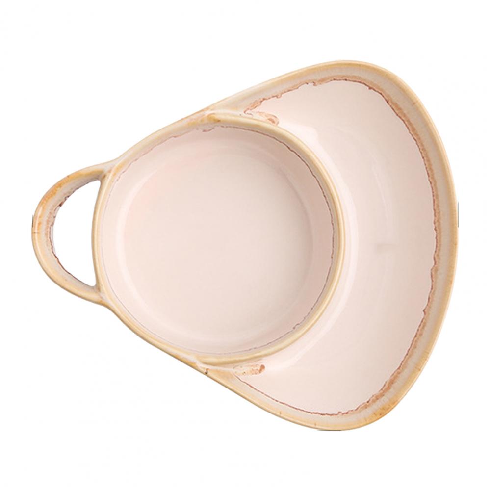 Soup And Side Dishes Set with Handles Divided Compartment Dish for Pasta Salad Fruit Breakfast Lunch Dinner Snacks