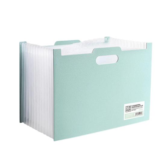 Accordion File Folder Expanding Vertical File Organizer 13 Pockets Folder with Colored
