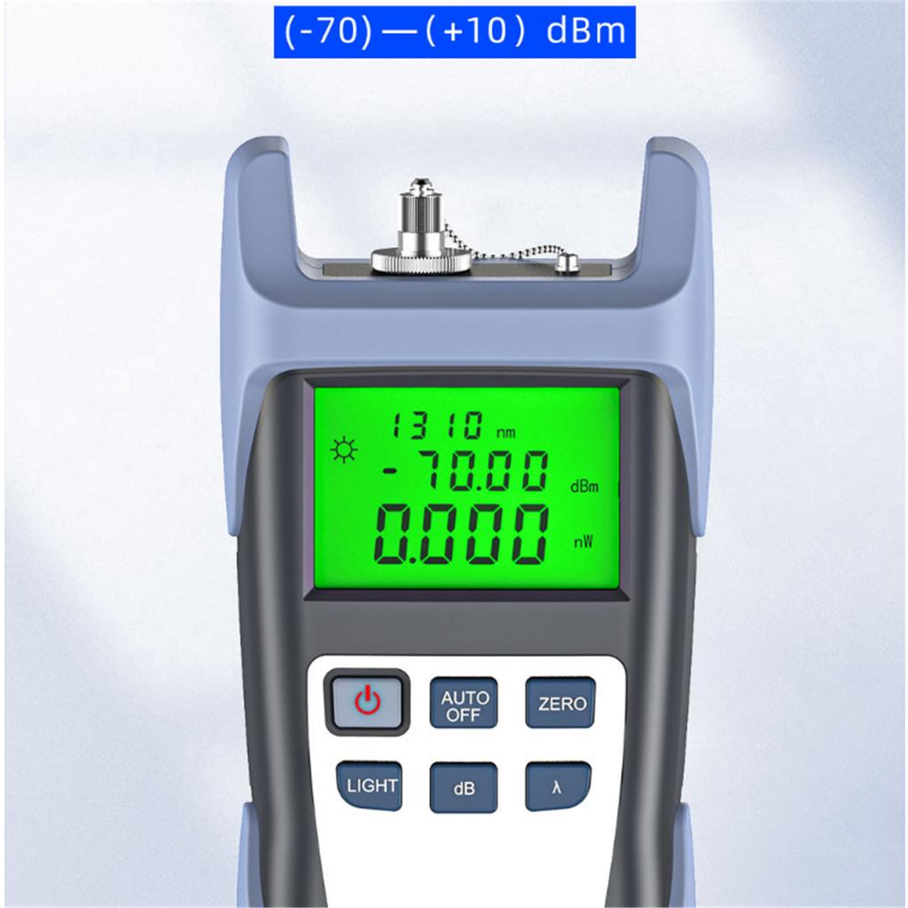 Optical Power Meter Light Attenuation Tester Network Fibre Optic Tester SC FC ST Multi-Interface Light Attenuation Loss Tester -70~ 10dbm Without Bat
