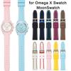 King Omega Swatch X Compatible Rubber Watch Strap with MoonSwatch Replacement Rubber Available In 11 Bioceramic MOONSWATCH Type 2 [Import Original]