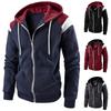 Men's Hoodie Fleece Cool Casual Winter Apparel Hoodies Sweatshirts Casual Sports Cardigan Long Sleeved Zipper Top Men Clothing