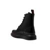 Alexander Mcqueen Черно-красный женский ботильон на платформе из лакированной кожи 586394WHX511000