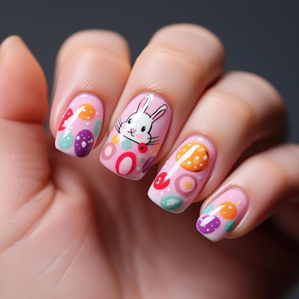 Съемные наклейки для нейл-арта в европейском и американском стиле - Простые, носибельные накладные ногти