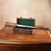 Lunette In Gift Box, Brass Telescope, Inlaid Spyglass In Wooden Box, Retro Accessories Gift
