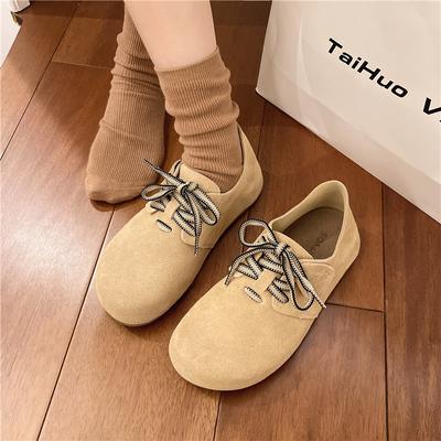 Замшевые туфли на плоской подошве женские кроссовки для бега дизайнерская спортивная обувь осень женская удобная повседневная обувь новинка 2024 года на шнуровке для ходьбы Chauccures Femme