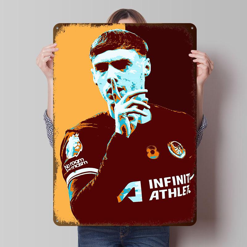 Cole Palmer POP Poster Customized Wall Art Vintage Metal Signs Retro Tin Plaque for Man Cave Living Room Decorations House Home