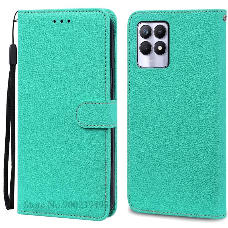 Case For Realme 8i Case Soft Silicone Wallet Flip Leather Case For Realme 8i Phone Case Realme 8 I Cover Coque Fundas