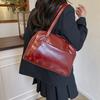 2025 New Simple Tote Bag Fashionable Korean Version Large-capacity Underarm Bag Niche Texture Casual Shoulder Commuter Bag