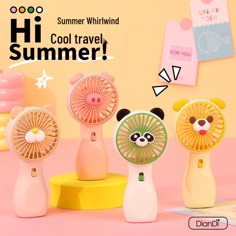 Rechargeable USB Mini Cartoon Snail Fan - Handheld & Desktop Electric Fan Gift