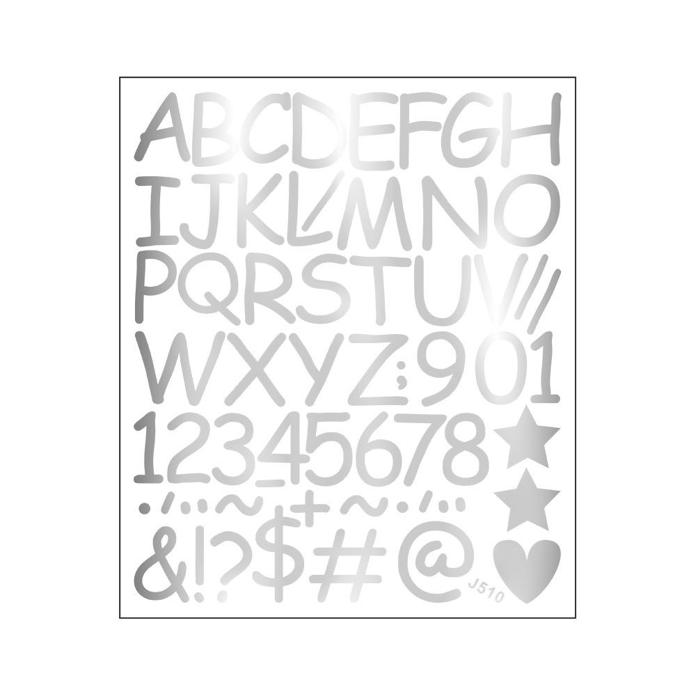 Сделай сам Украшение и Декор Детской Спальни Наклейки на Стену с Комбинацией Английских Букв, Цифр, Символов и Сердец