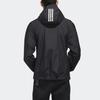 Adidas Logo Loose Casual Hooded Jacket Men Outerwear Black FM5409