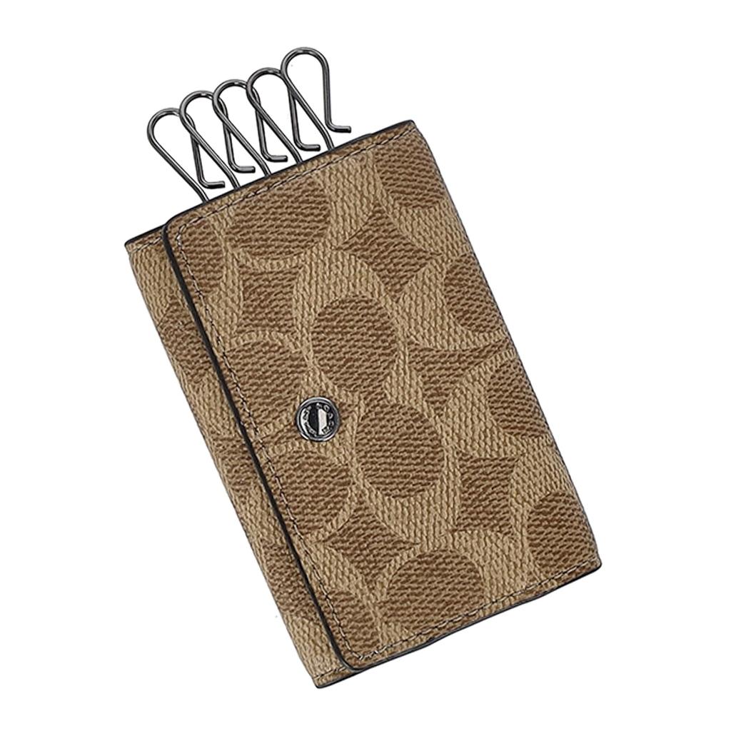 Coach CAR00 Men's QBTN2 Keychain, One Size [Parallel Import]