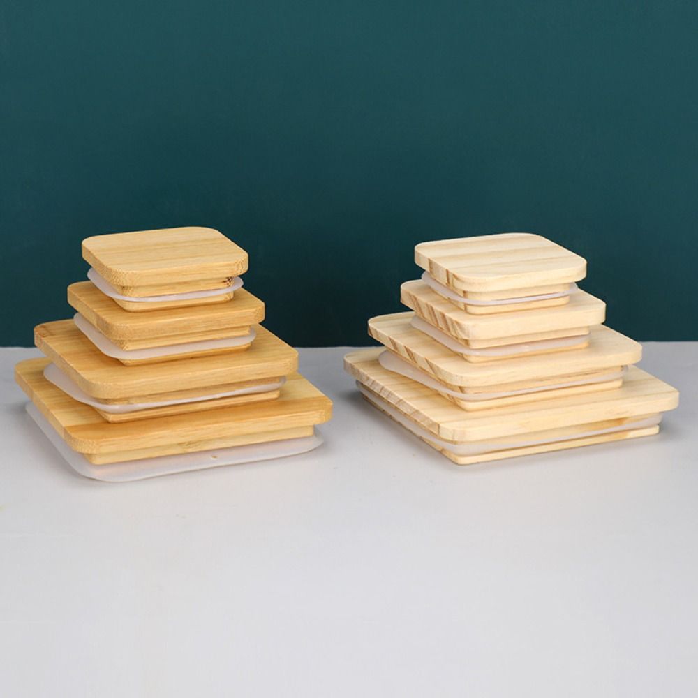 Kitchen Organization Bottle Sealing Caps Canning Storage Mason Jar Lid Wood Lids Wide Mouth Cover