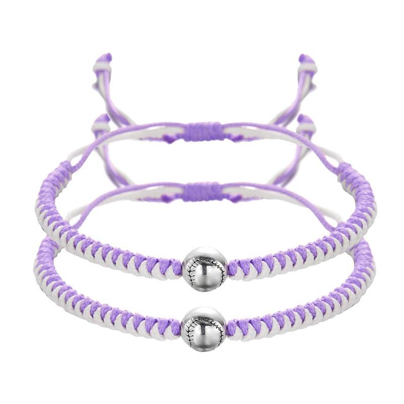 Color Blocking Handmade Adjustable Woven Cord Bracelets With Resin Beads For Womens Gift