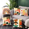 Modern Minimalist Abstract Pillow Cover Minimalist Geometric Peachskin Velvet Cushion