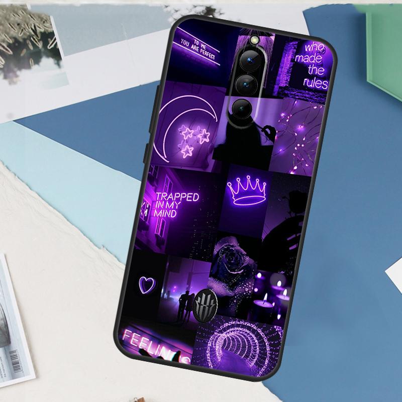 Фиолетовый Неоновый Светящийся Чехол Для Телефона Nubia Red Magic 10 Pro Plus 6 7 8 9 Pro 6S 7S 5G 6R RedMagic 8S 9S Pro Plus