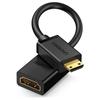 Ugreen Cable Hdmi Adapter (Female) - Mini Hdmi (Male) 4K 60 Hz Ethernet Hec Arc Audio 32 Channels 22 Cm Black (20137)