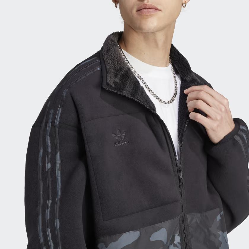 adidas Оригинальные Куртки Мужские Черный Стойка Умеренный Другое II8174