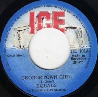 7-дюймовая пластинка EQUALS - Georgetown Girl / North West ICE101 ICE 1975 Барбадос Соул/Фанк Б/у