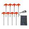 4-20pcs Screw-in Tent Stakes Ground Anchors Hexagonal Plastic Head Spiral Screws Camping Peg Ground Nails Tool Camping Tent Pegs