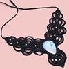 Owyhee Blue Opal Macrame Thread Gemstone Handmade Jewelry Necklace 20-36''Ad